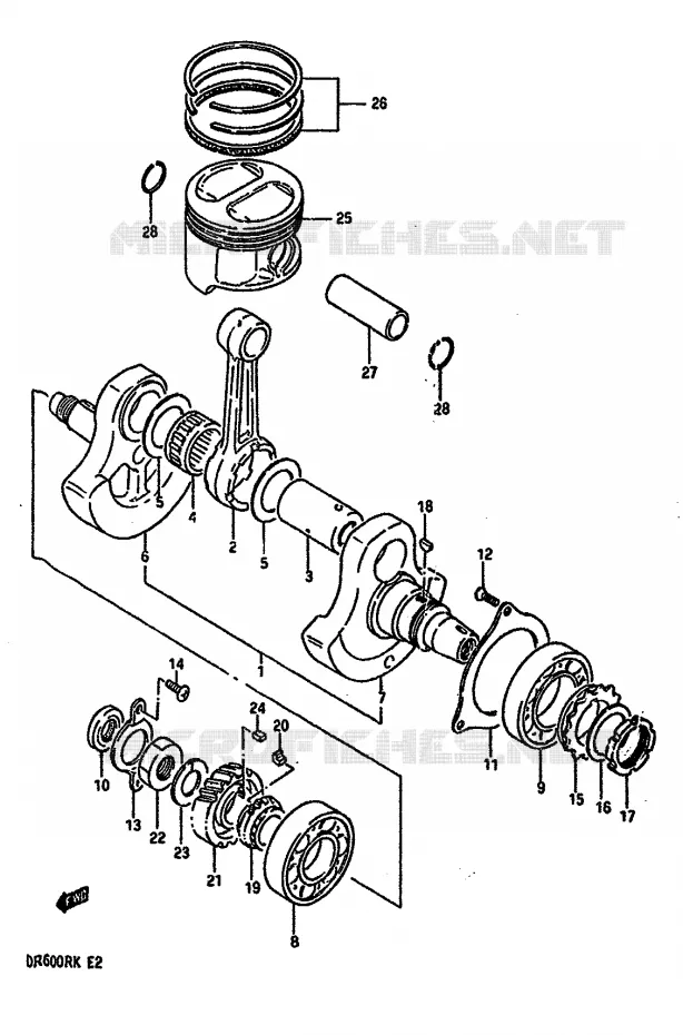 VILEBREQUIN Suzuki MOTO 600 DR 1987  DR600RUH(E2)