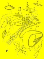 CARENAGES ARRIERE (MODELE K4) pour Suzuki INTRUDER 1500 1998