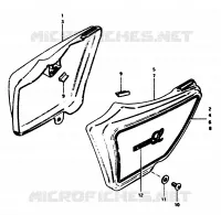 CARENAGES ARRIERE CARENAGES/CADRE 50 suzuki-moto ZR 1999 DP031158