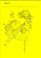 FILTRE A AIR (ARRIERE)(MODELE S) pour Suzuki INTRUDER 1400 1995