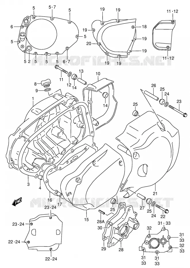 CARTER Suzuki MOTO 1500 INTRUDER 2000  VL1500Y(E2)
