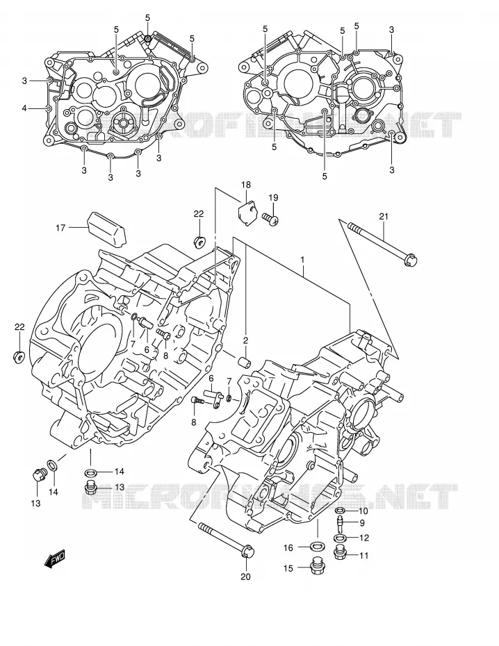 CARTER Suzuki MOTO 250 INTRUDER 2002  VL250K2(E2)