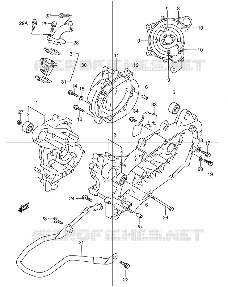 CARTER Suzuki MOTO 50 STREET-MAGIC 1998  TR50SW(E2)
