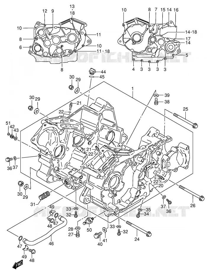 CARTER Suzuki MOTO 800 INTRUDER 2004  VS800GLK4(E3/E28)
