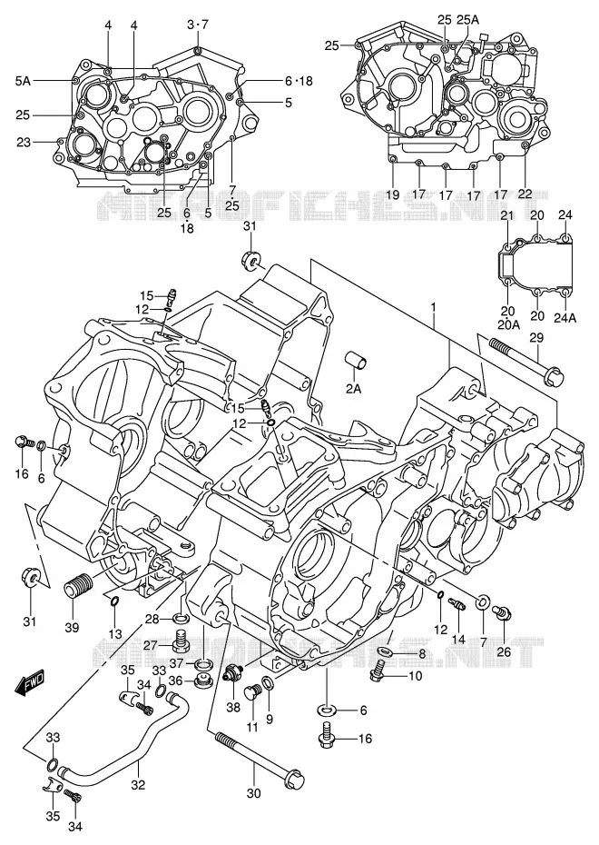 CARTER Suzuki MOTO 800 VOLUSIA 2003  VL800K3(E2)