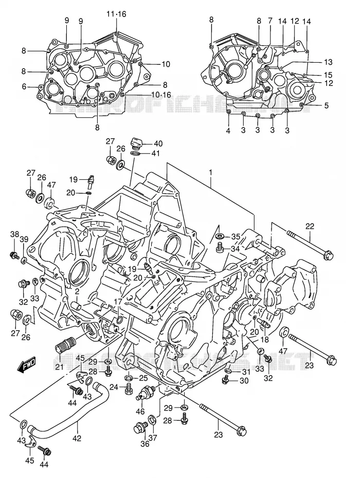 CARTER Suzuki MOTO 800 VX 1994  VX800UR(E4)
