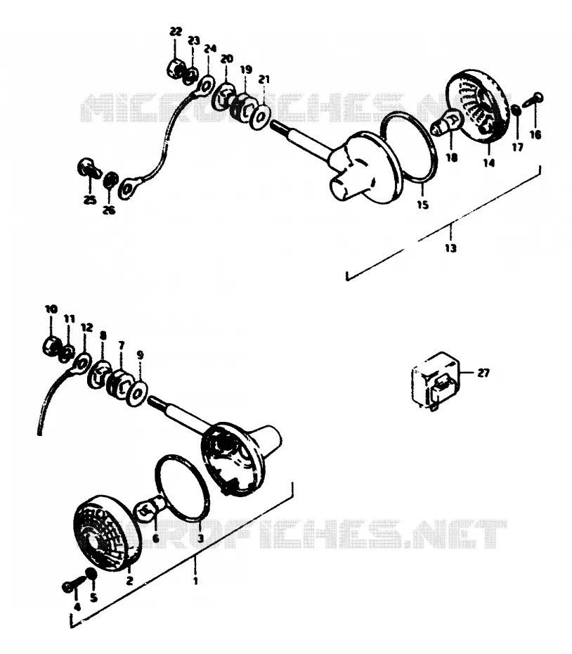 CLIGNOTANTS Suzuki MOTO 50 ZR 1999  ZR50SLKX