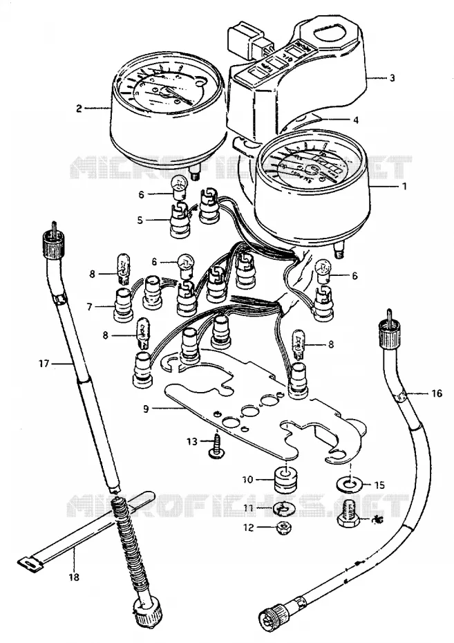 COMPTEUR Suzuki MOTO 50 ZR 1999  ZR50KX(X)