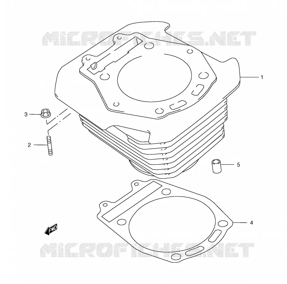 CYLINDRE Suzuki MOTO 650 FREEWIND 1997  XF650V(E2)
