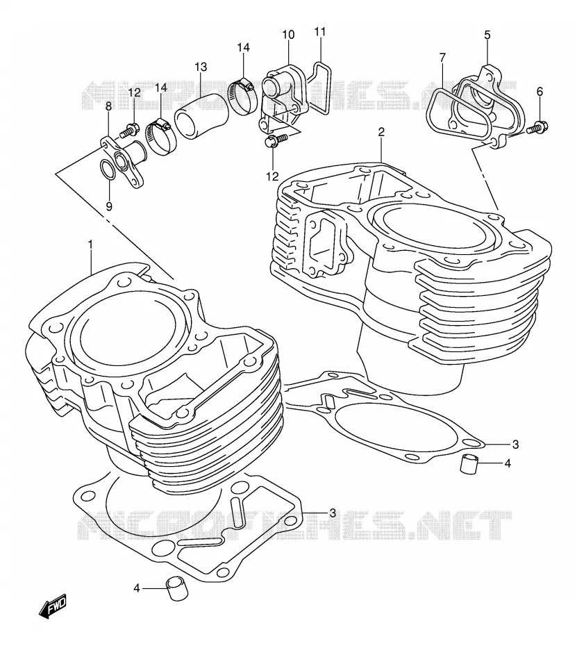 CYLINDRE Suzuki MOTO 800 VOLUSIA 2004  VL800K4(E2)