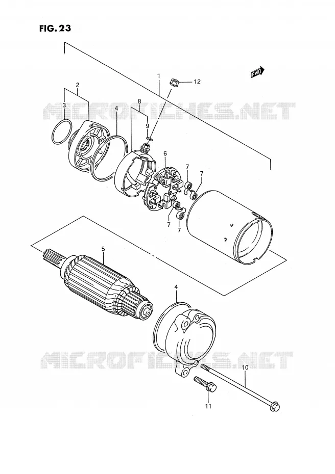 DEMARREUR Suzuki MOTO 1400 INTRUDER 1992  VS1400GLFN(E2)