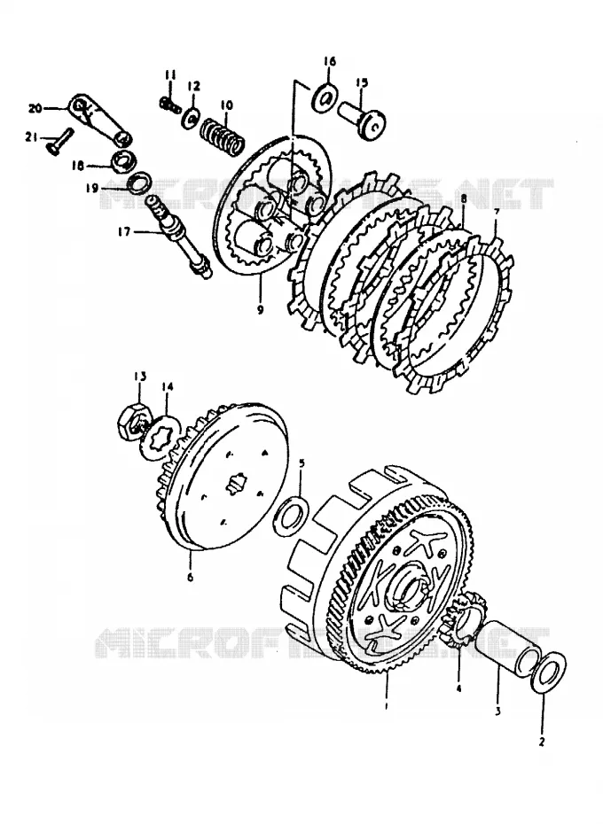 EMBRAYAGE Suzuki MOTO 50 ZR 1992  ZR50KEN