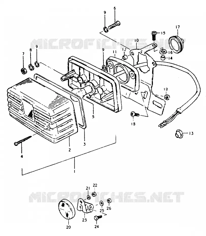 FEU ARRIERE Suzuki MOTO 50 ZR 1999  ZR50KEX(X)