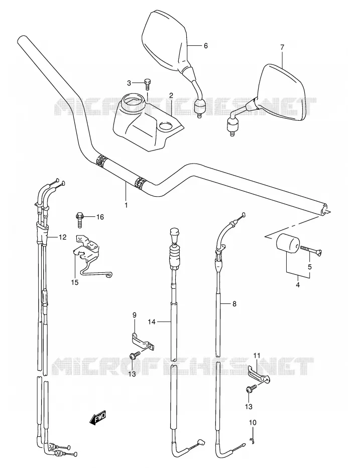 GUIDON Suzuki MOTO 650 FREEWIND 2001  XF650K1(E2)