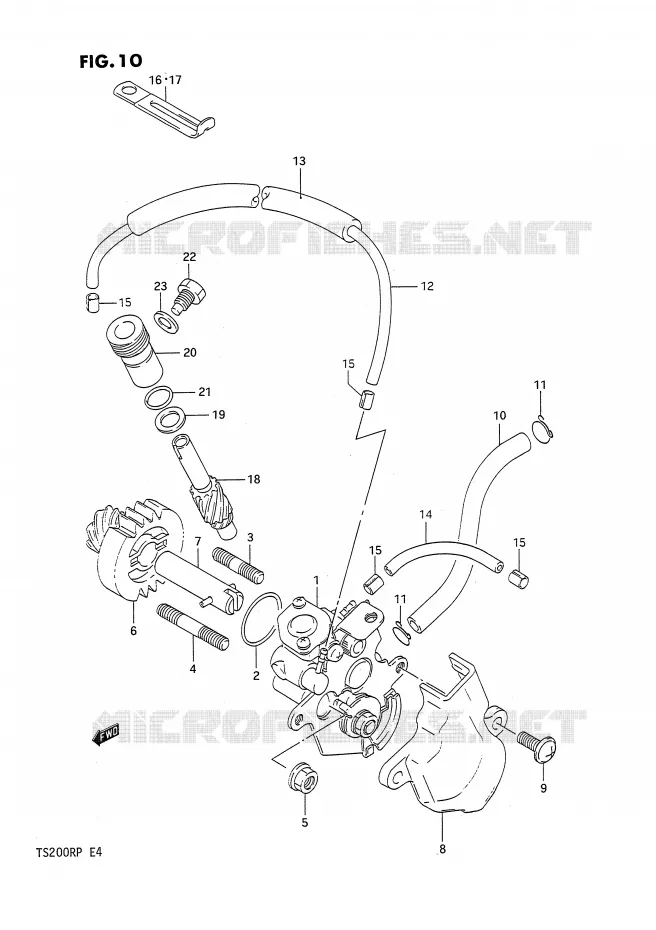POMPE A HUILE Suzuki MOTO 200 TS-R 1992  TS200RN(E4)