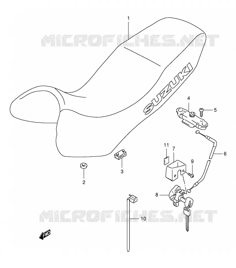 SELLE Suzuki MOTO 650 FREEWIND 1999  XF650X(E2)