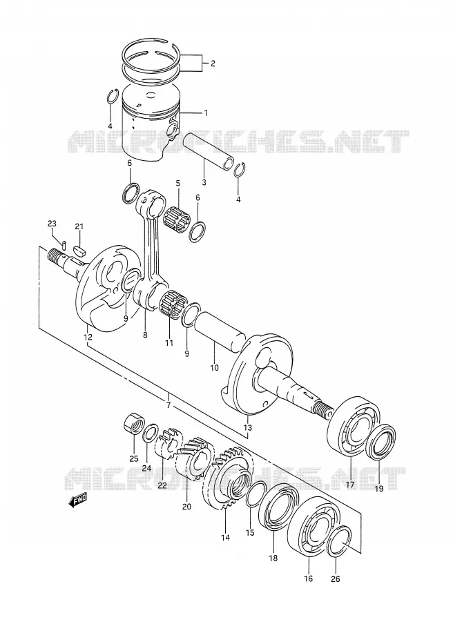 VILEBREQUIN Suzuki MOTO 200 TS-R 1993  TS200RP(E28)