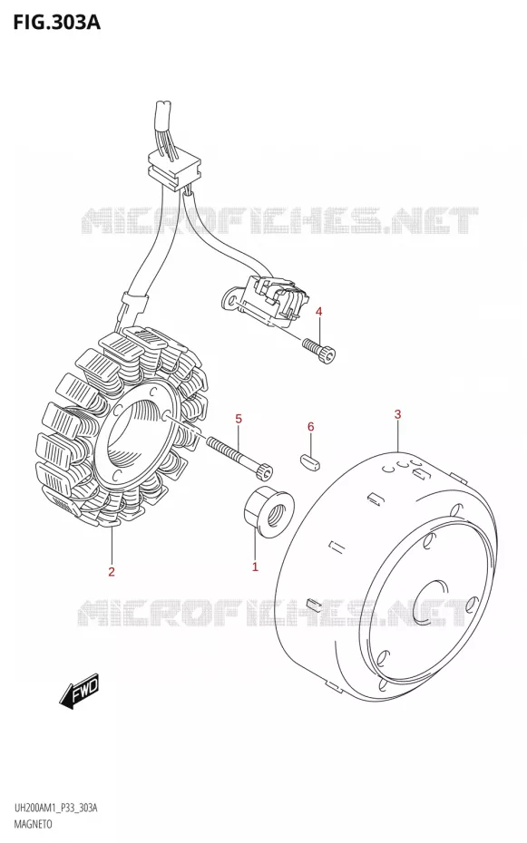 ALLUMAGE ROTOR - STATOR Suzuki SCOOTER 200 BURGMAN 2021  UH200A M1 (E28,E33)