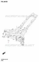 CADRE ((SV650XA,SV650XAU)) pour Suzuki SV 650 2023