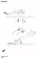 BEQUILLE (SV650AU:M4:E19) pour Suzuki SV 650 2024