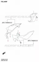 COUVERCLES DE CADRE AVANT (SV650XA:M4:E19) CARENAGES/CADRE 650 suzuki-moto SV 2024 3039000147