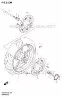 ROUE AVANT (SV650XAU:M4:E19) pour Suzuki SV 650 2024
