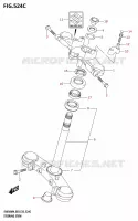 COLONNE DE DIRECTION (SV650A:M4:E28) pour Suzuki SV 650 2024