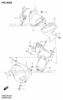 COUVERCLE DE PHARE (SV650A,SV650AU) pour Suzuki SV 650 2025