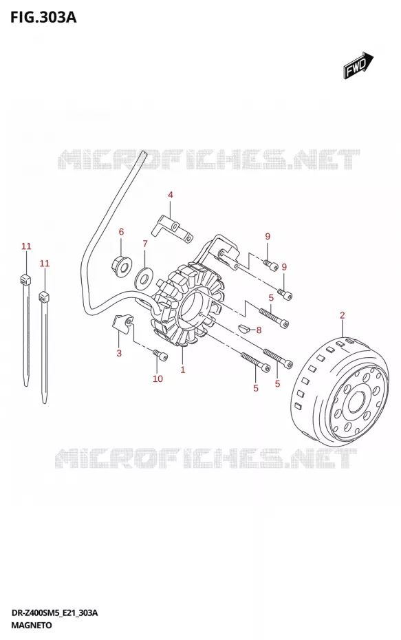 ALLUMAGE ROTOR - STATOR Suzuki MOTO 400 DR-Z 2025  DR-Z400S 2025 M5 (E21)