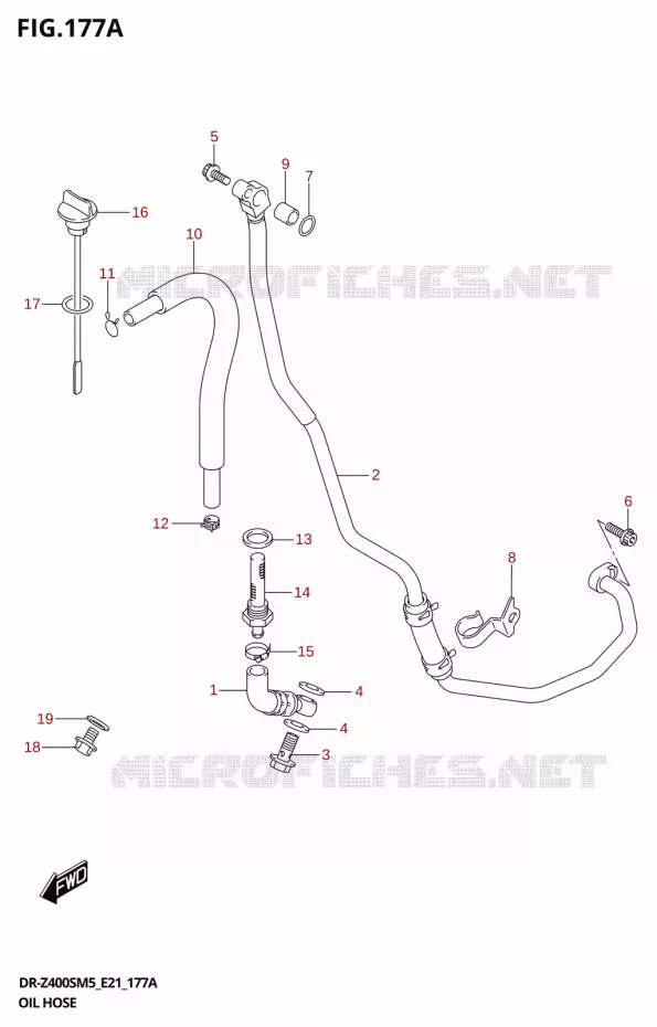 DURITE D'HUILE Suzuki MOTO 400 DR-Z 2025  DR-Z400S 2025 M5 (E21)