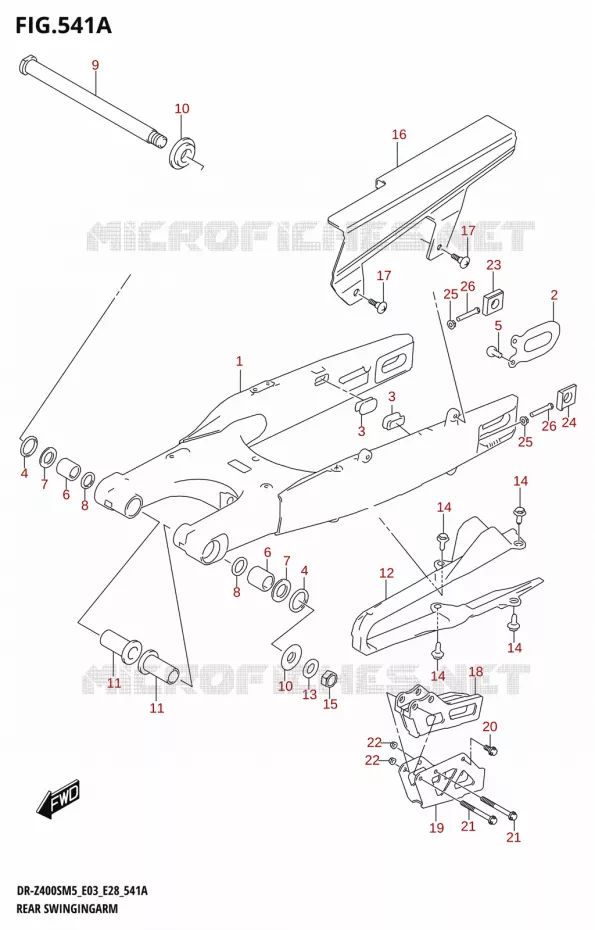 BRAS OSCILLANT Suzuki MOTO 400 DR-Z 2025  DR-Z400SRJ 2025 M5 (E28)