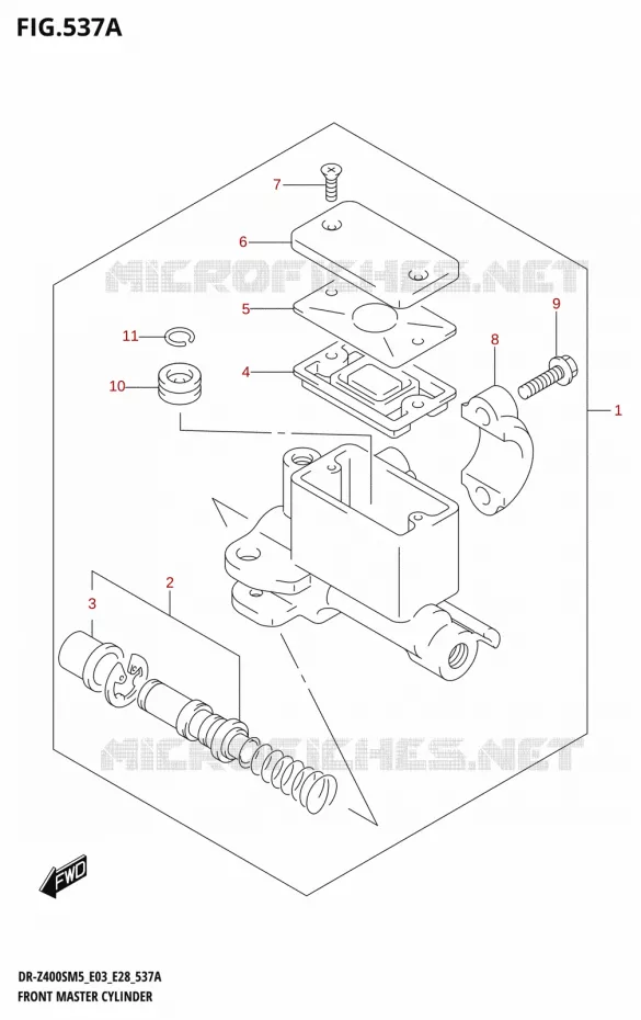 MAITRE CYLINDRE AVANT Suzuki MOTO 400 DR-Z 2025  DR-Z400SRJ 2025 M5 (E28)