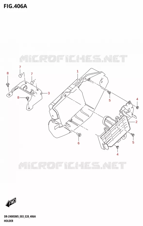 SUPPORT Suzuki MOTO 400 DR-Z 2025  DR-Z400SRJ 2025 M5 (E28)