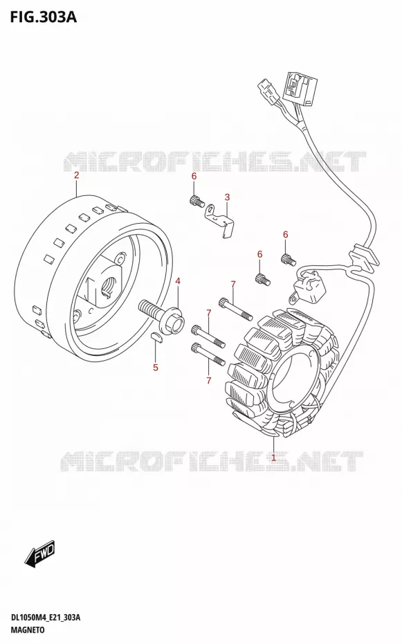 ALLUMAGE ROTOR - STATOR Suzuki MOTO 1050 V-STROM 2024  DL1050RJ 2024 M4 (E21)