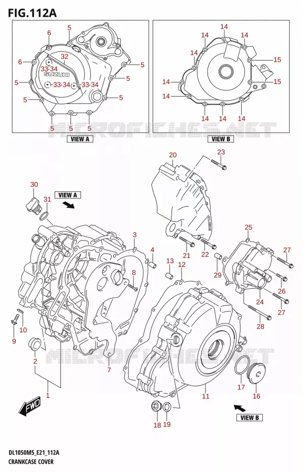 COUVERCLES DE CARTERS Suzuki MOTO 1050 V-STROM 2025  DL1050RJ 2025 M5 (E21)