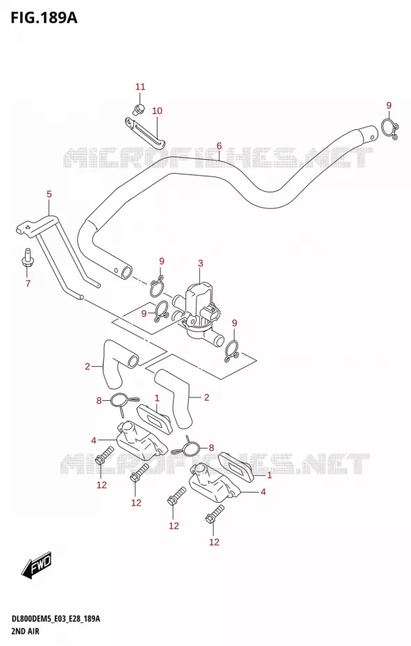 SYSTEME RECYCLAGE GAZ ECHAPPEMENT Suzuki MOTO 800 V-STROM 2025  DL800DERC 2025 M5 (E28)