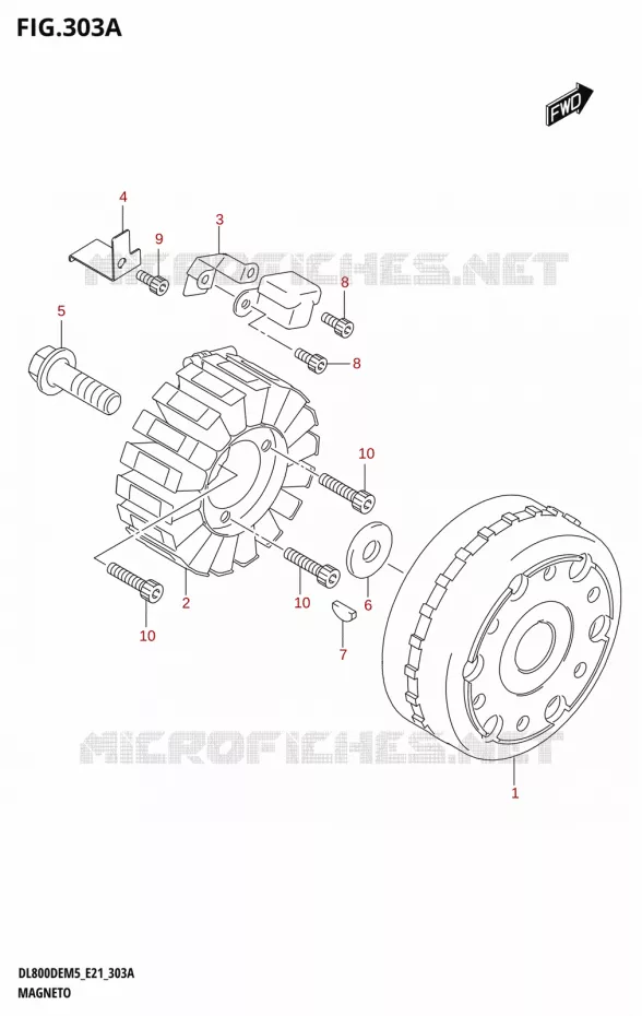 ALLUMAGE ROTOR - STATOR Suzuki MOTO 800 V-STROM 2025  DL800DEUC 2025 M5 (E21)