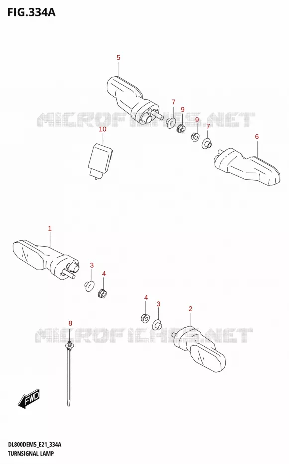 CLIGNOTANTS Suzuki MOTO 800 V-STROM 2025  DL800DEUC 2025 M5 (E21)