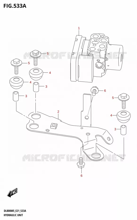 SYSTÈME ABS Suzuki MOTO 800 V-STROM 2025  DL800RQM5 E21 2025 M5 (E21)