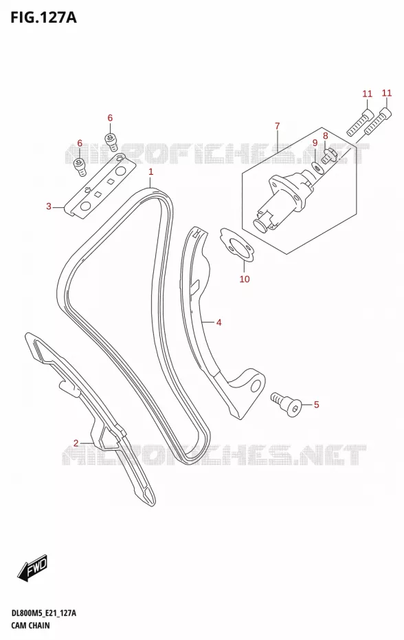 DISTRIBUTION Suzuki MOTO 800 V-STROM 2025  DL800UQM5 E21 2025 M5 (E21)
