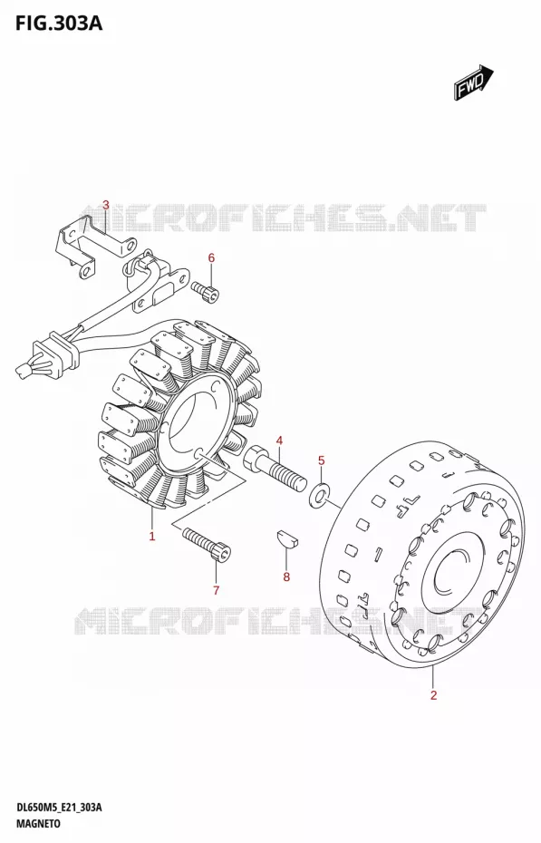 ALLUMAGE ROTOR - STATOR Suzuki MOTO 650 V-STROM 2025  DL650A 2025 M5 (E21)