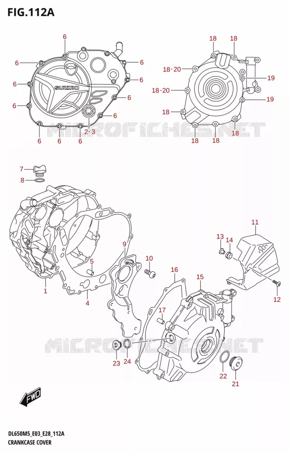 COUVERCLES DE CARTERS Suzuki MOTO 650 V-STROM 2025  DL650A 2025 M5 (E28)