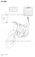 ETIQUETTE (E03) pour Suzuki DR-Z 125 2022
