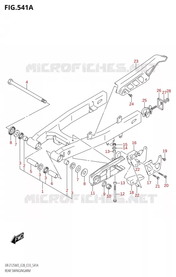 BRAS OSCILLANT (DR-Z125:E28) Suzuki MOTO 125 DR-Z 2023  DR-Z125LM3 E28 2023 M3 (E28)