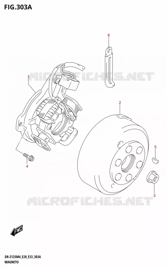 ALLUMAGE ROTOR - STATOR Suzuki MOTO 125 DR-Z 2024  DR-Z125LM4 E28 2024 M4 (E28)