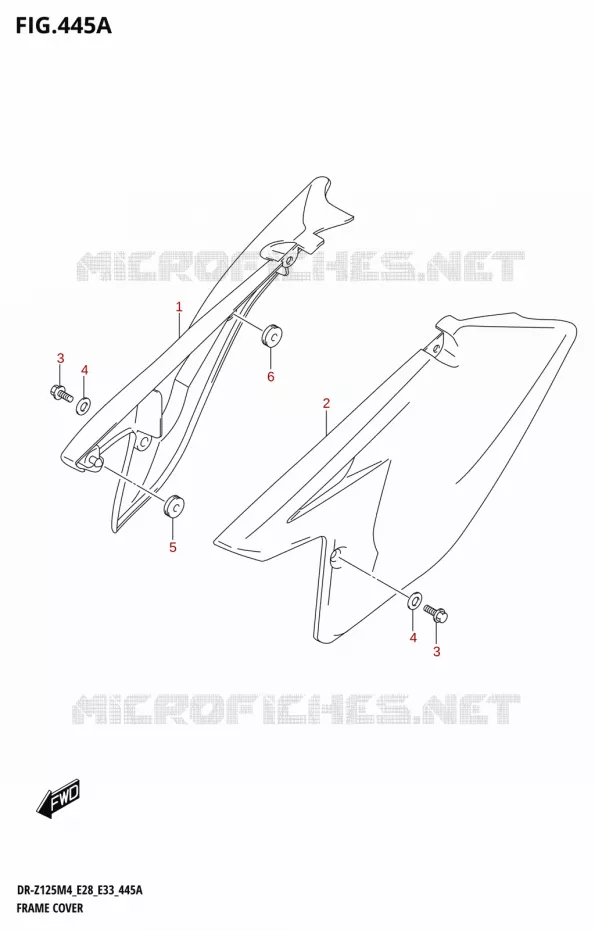 CARENAGES Suzuki MOTO 125 DR-Z 2024  DR-Z125LM4 E28 2024 M4 (E28)