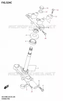 COLONNE DE DIRECTION (DR Z125L:E28) pour Suzuki DR-Z 125 2025