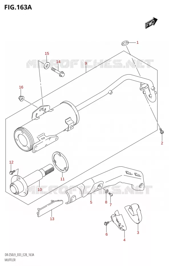SILENCIEUX Suzuki MOTO 50 DR 2019  DR-Z50 2019 L9 (E28)