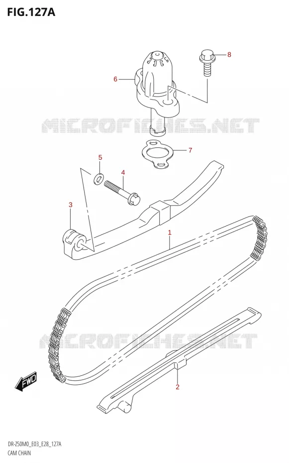 DISTRIBUTION Suzuki MOTO 50 DR 2020  DR-Z50 2020 M0 (E28)