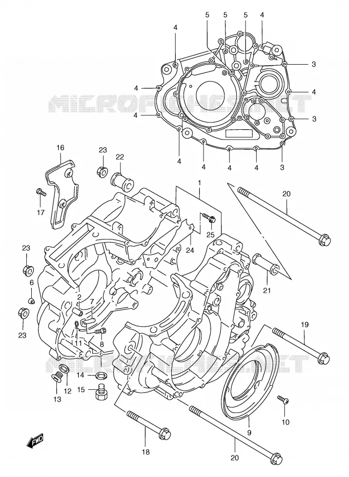 CARTER Suzuki MOTO 650 FREEWIND 2000  XF650Y(E2)
